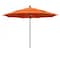 California Umbrella 11' Black Aluminum Market Patio Umbrella, Sunbrella Tangerine 194061333259 - alternate 1